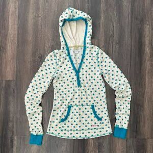 Vintage Billabong Long Sleeve Shirt Hooded 1/4 Button Henley Knit Slim Fit Large